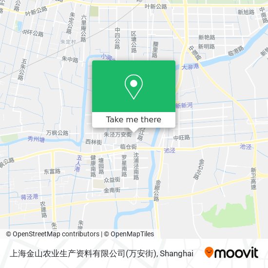 上海金山农业生产资料有限公司(万安街) map
