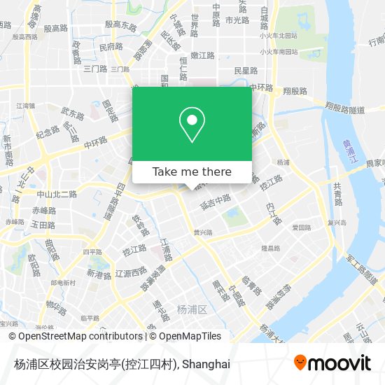 杨浦区校园治安岗亭(控江四村) map