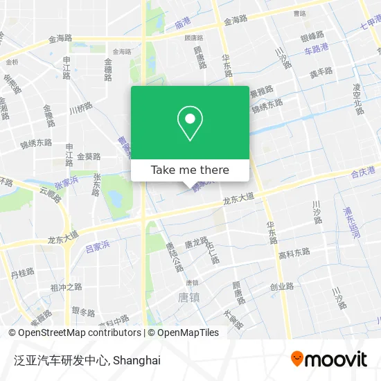泛亚汽车研发中心 map