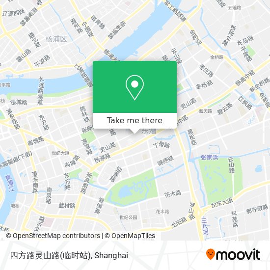 四方路灵山路(临时站) map