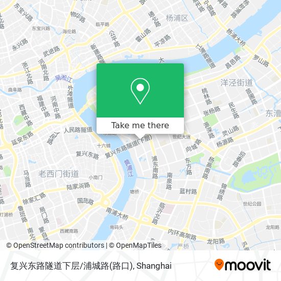 复兴东路隧道下层/浦城路(路口) map