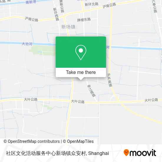 社区文化活动服务中心新场镇众安村 map