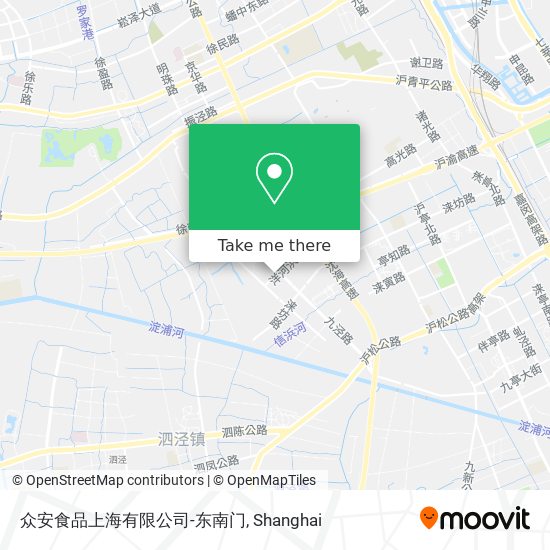 众安食品上海有限公司-东南门 map