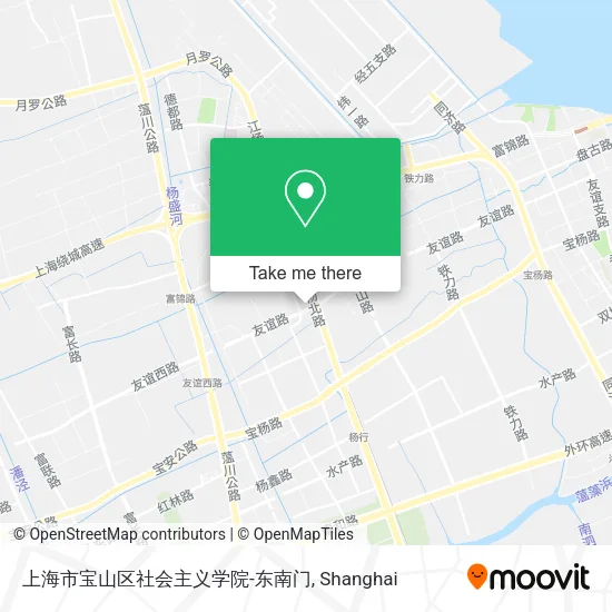上海市宝山区社会主义学院-东南门 map
