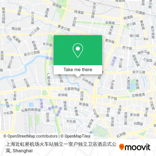上海近虹桥机场火车站独立一室户独立卫浴酒店式公寓 map