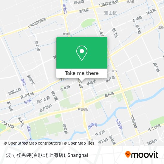 波司登男装(百联北上海店) map