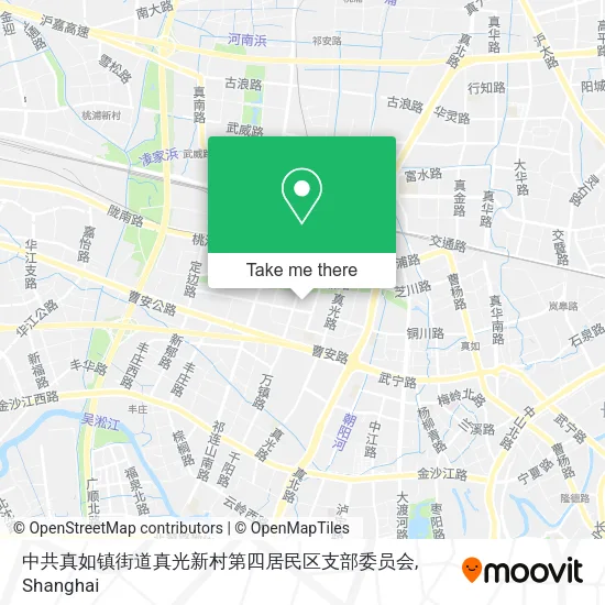 中共真如镇街道真光新村第四居民区支部委员会 map