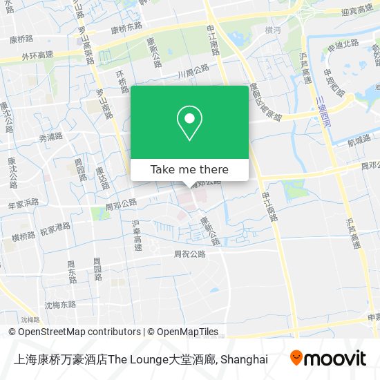 上海康桥万豪酒店The Lounge大堂酒廊 map