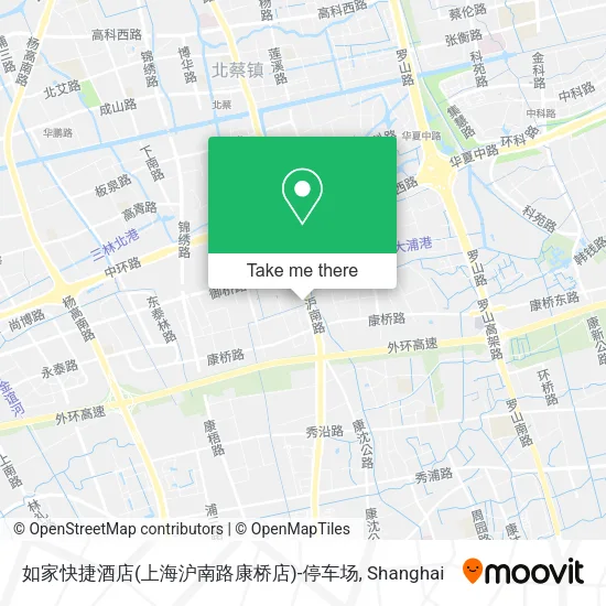 如家快捷酒店(上海沪南路康桥店)-停车场 map