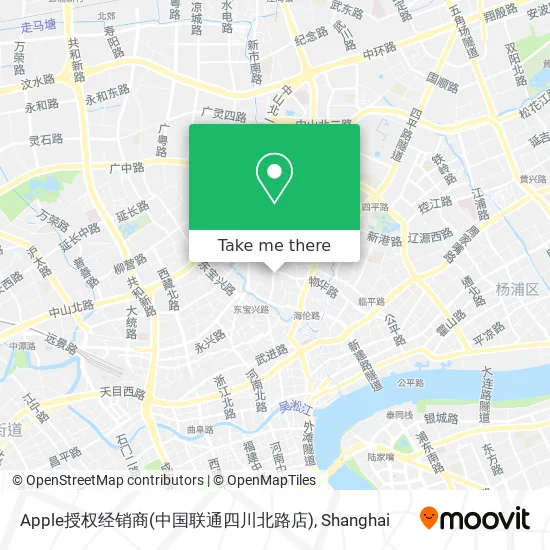Apple授权经销商(中国联通四川北路店) map