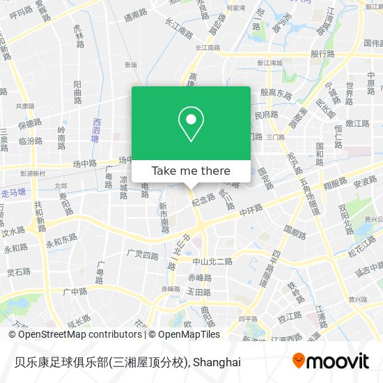贝乐康足球俱乐部(三湘屋顶分校) map