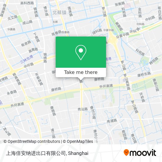 上海倍安纳进出口有限公司 map