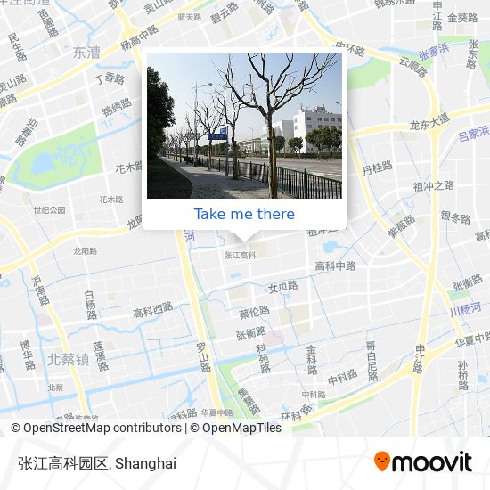 张江高科园区 map