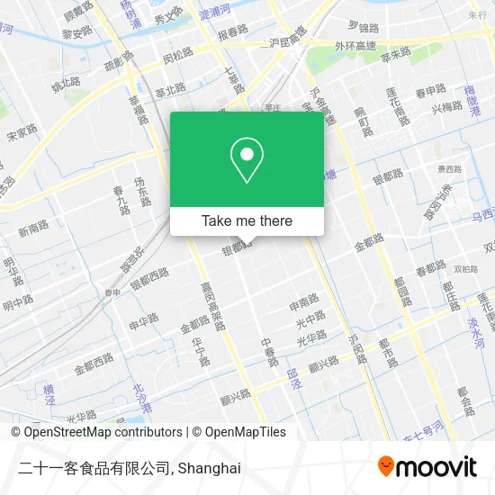 二十一客食品有限公司 map