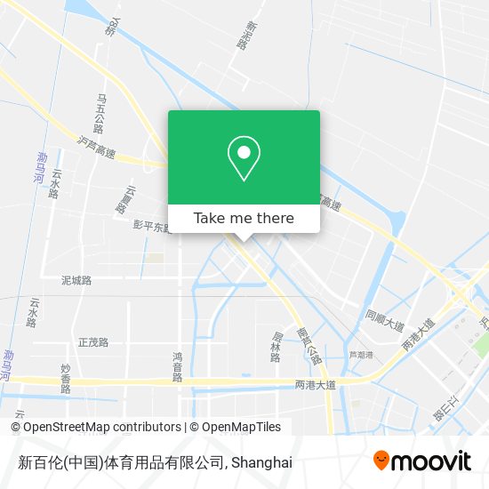 新百伦(中国)体育用品有限公司 map