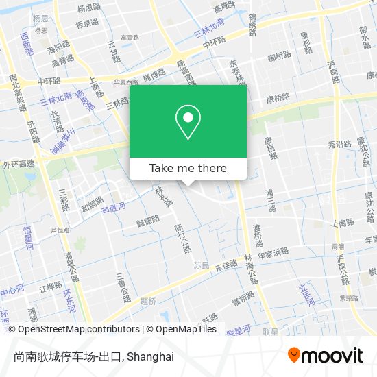 尚南歌城停车场-出口 map