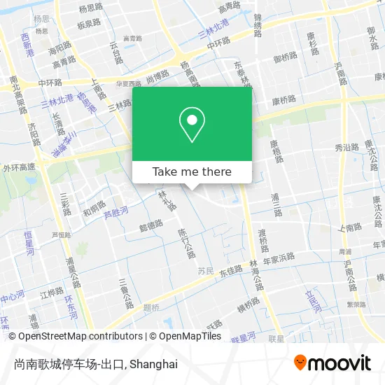 尚南歌城停车场-出口 map
