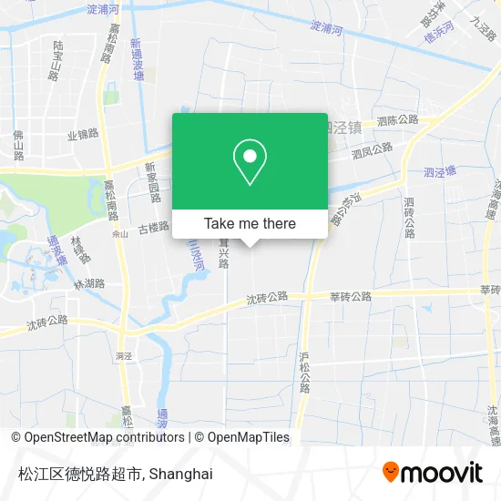 松江区德悦路超市 map