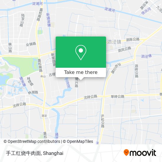 手工红烧牛肉面 map