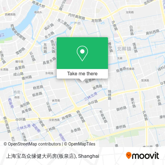 上海宝岛众缘健大药房(板泉店) map