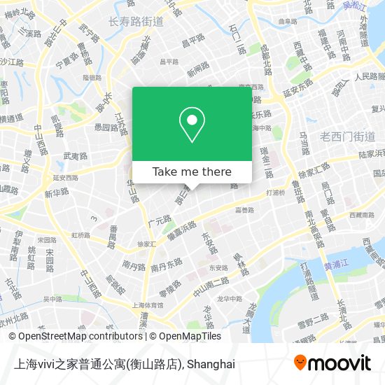 上海vivi之家普通公寓(衡山路店) map