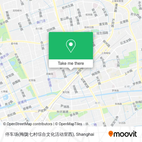 停车场(梅陇七村综合文化活动室西) map