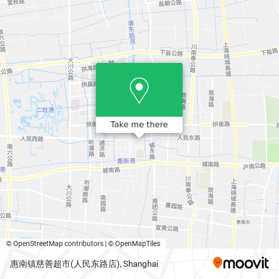 惠南镇慈善超市(人民东路店) map