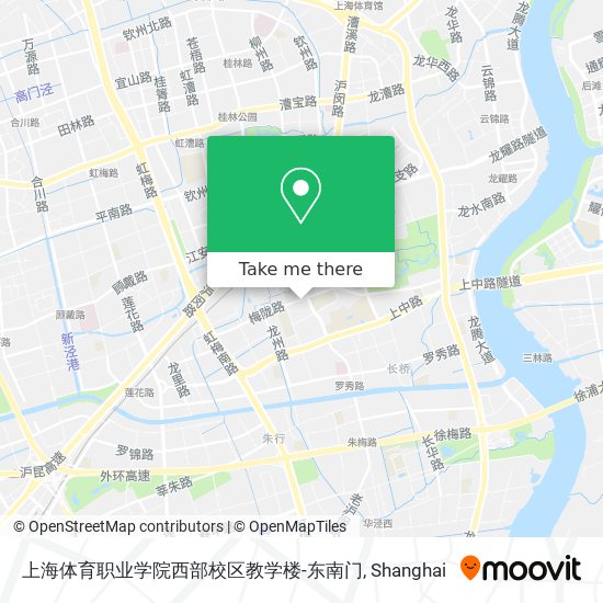 上海体育职业学院西部校区教学楼-东南门 map