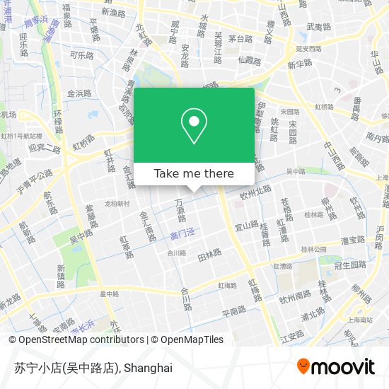 苏宁小店(吴中路店) map