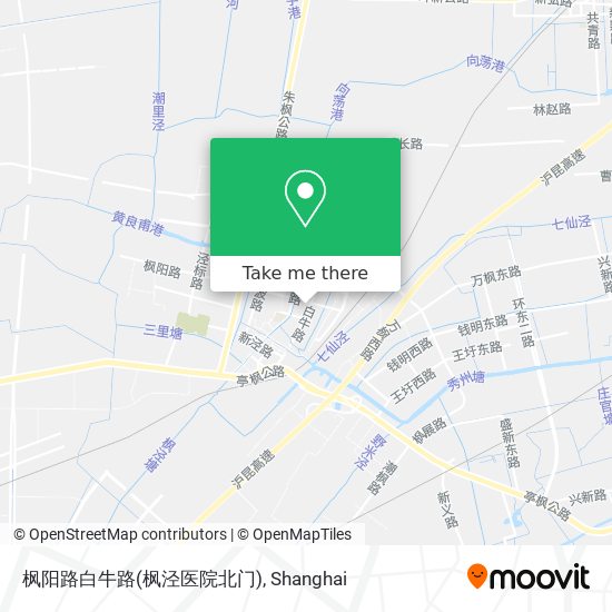 枫阳路白牛路(枫泾医院北门) map