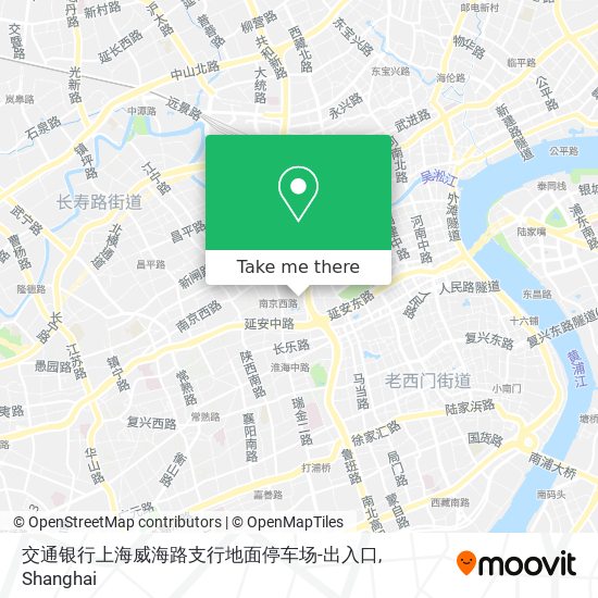 交通银行上海威海路支行地面停车场-出入口 map