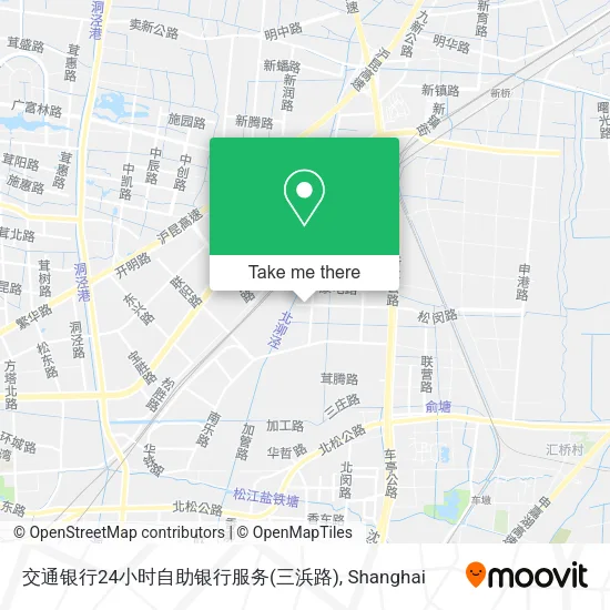 交通银行24小时自助银行服务(三浜路) map