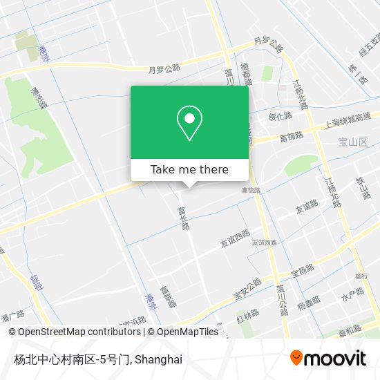 杨北中心村南区-5号门 map