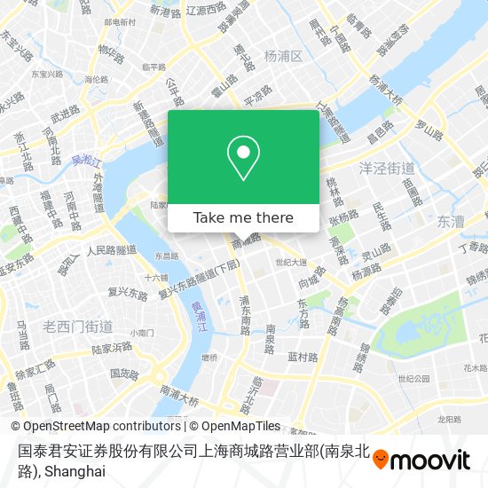 国泰君安证券股份有限公司上海商城路营业部(南泉北路) map