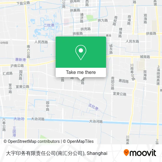 大宇印务有限责任公司(南汇分公司) map