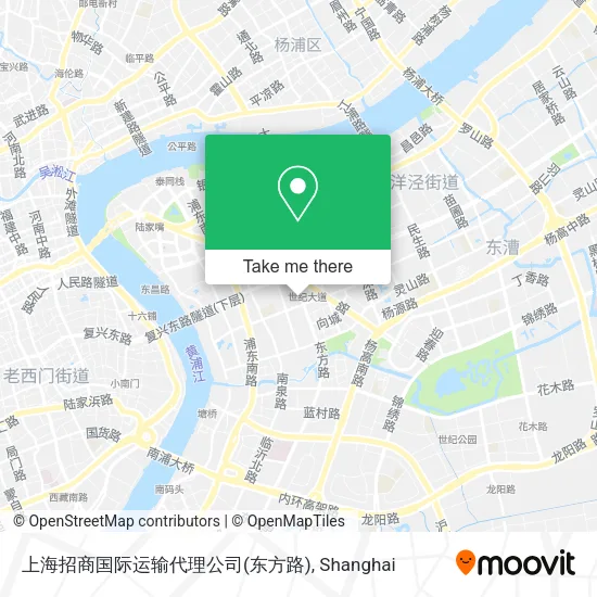 上海招商国际运输代理公司(东方路) map