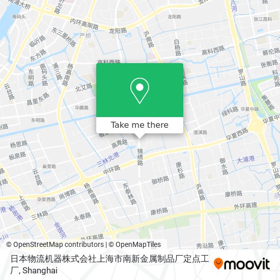 日本物流机器株式会社上海市南新金属制品厂定点工厂 map
