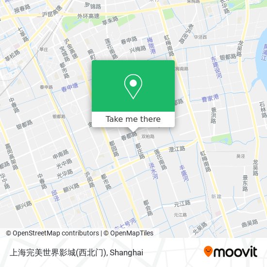 上海完美世界影城(西北门) map