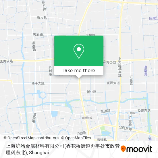 上海沪冶金属材料有限公司(香花桥街道办事处市政管理科东北) map