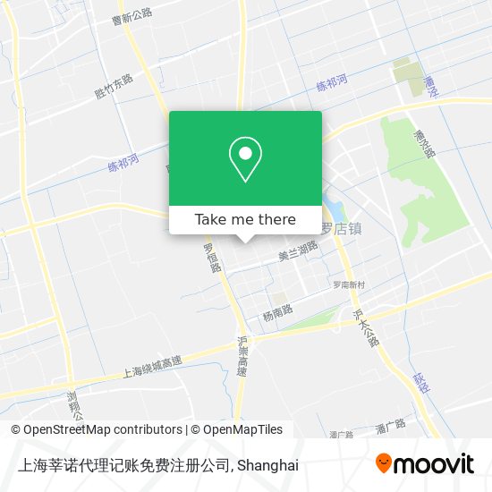 上海莘诺代理记账免费注册公司 map