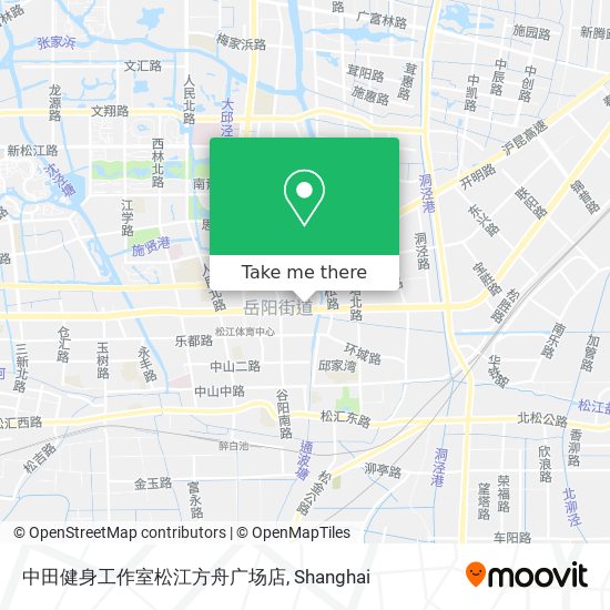 中田健身工作室松江方舟广场店 map