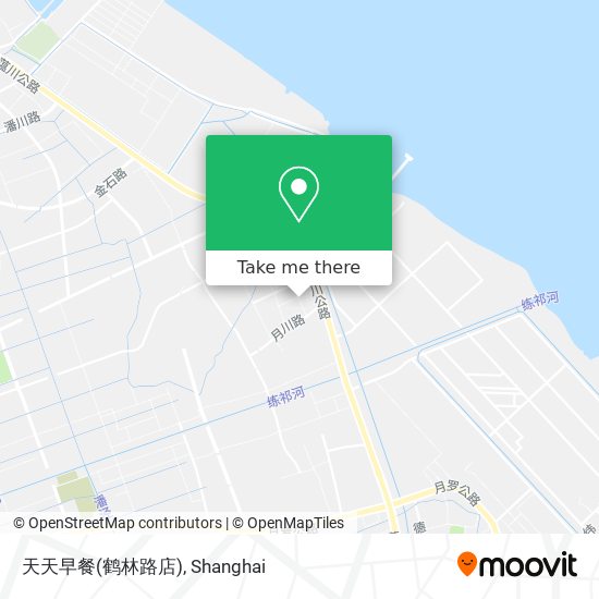 天天早餐(鹤林路店) map