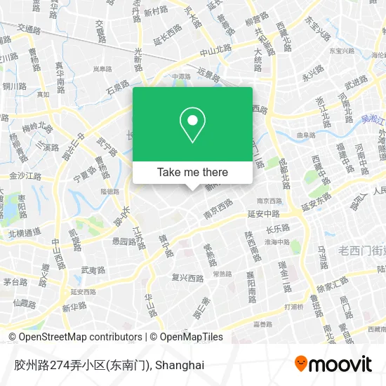 胶州路274弄小区(东南门) map