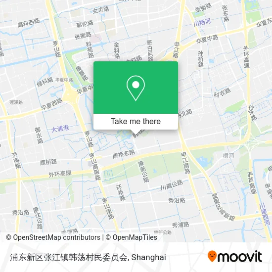 浦东新区张江镇韩荡村民委员会 map