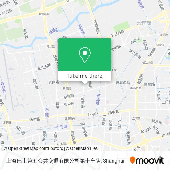 上海巴士第五公共交通有限公司第十车队 map