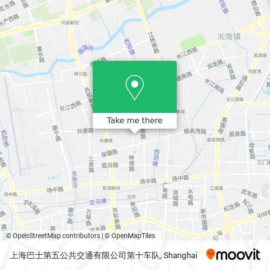 上海巴士第五公共交通有限公司第十车队 map