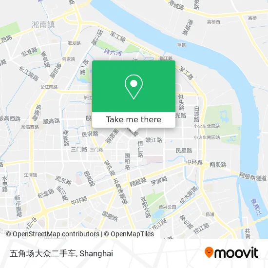 五角场大众二手车 map