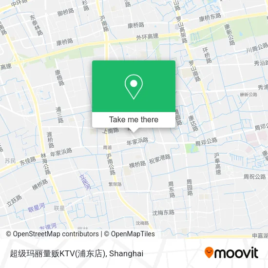 超级玛丽量贩KTV(浦东店) map