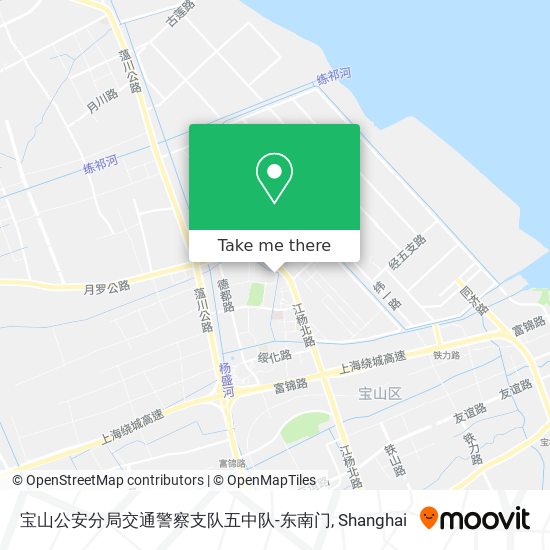 宝山公安分局交通警察支队五中队-东南门 map