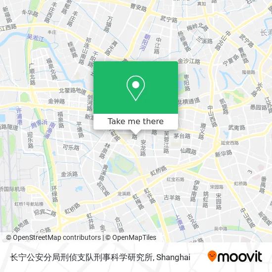 长宁公安分局刑侦支队刑事科学研究所 map